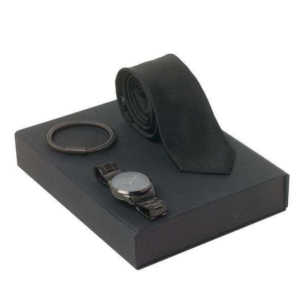 Set Christian Lacroix : Cravate + Bracelet + Montre personnalisable