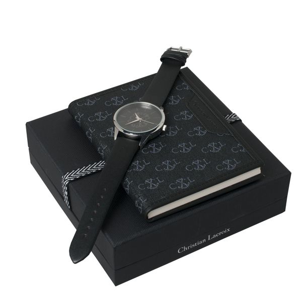 Set Christian Lacroix : Montre + Carnet personnalisé