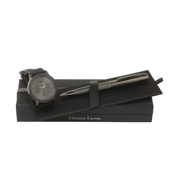 Set Christian Lacroix : Montre + Stylo personnalisable