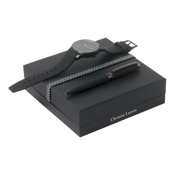 Set Christian Lacroix : Montre + Stylo pour entreprise