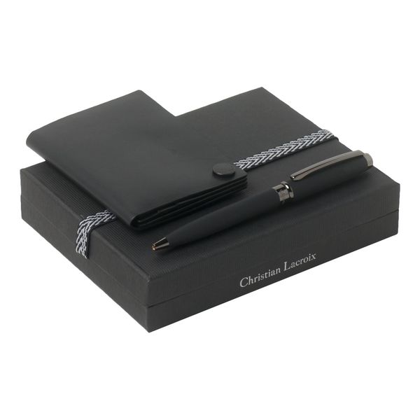 Set Christian Lacroix : Porte-cartes + Stylo promotionnel