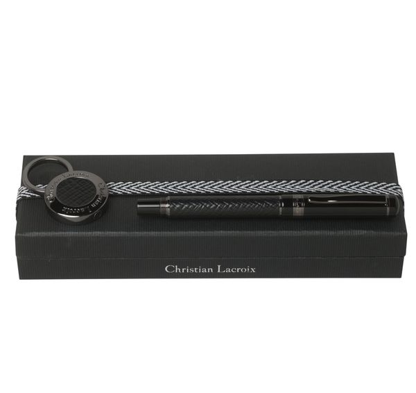 Set Christian Lacroix : Porte-clefs + Stylo personnalisable