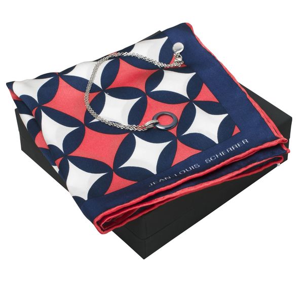 Set Jean-Louis Scherrer : Foulard + Collier pour entreprise