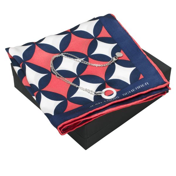 Set Jean-Louis Scherrer : Foulard + Collier publicitaire