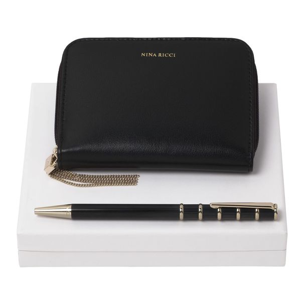 Set Nina Ricci : Couverture de carnet + Stylo publicitaire