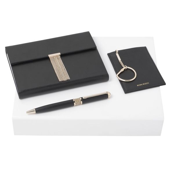 Set Nina Ricci : Porte-cartes + Carnet + Stylo personnalisable