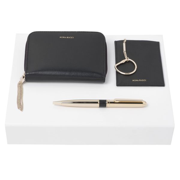 Set Nina Ricci : Porte-cartes + Couverture de carnet + Stylo pour entreprise