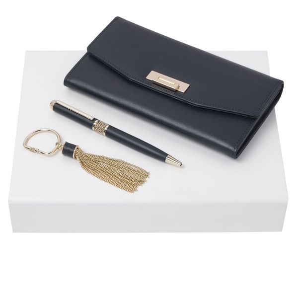 Set Nina Ricci : Porte-clefs + Etui + Stylo avec logo