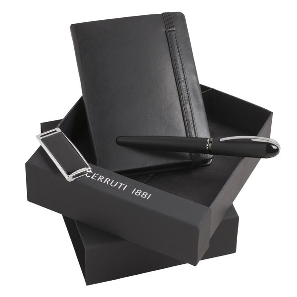 Set CERRUTI : Clé + Carnet + Stylo