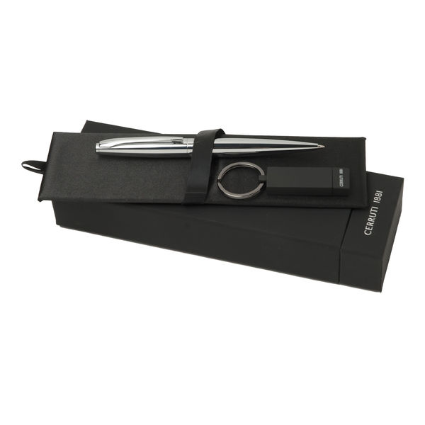 Set CERRUTI : Porte-clef + Stylo