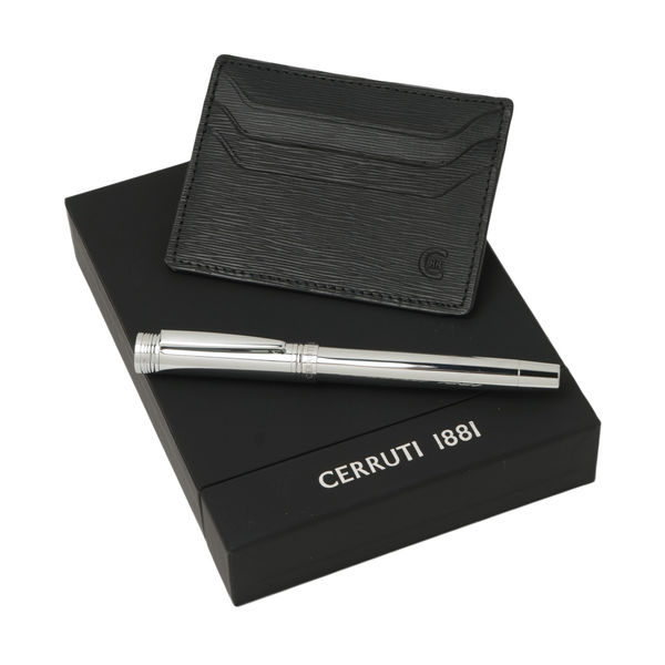 Set CERRUTI : Porte-cartes + Stylo