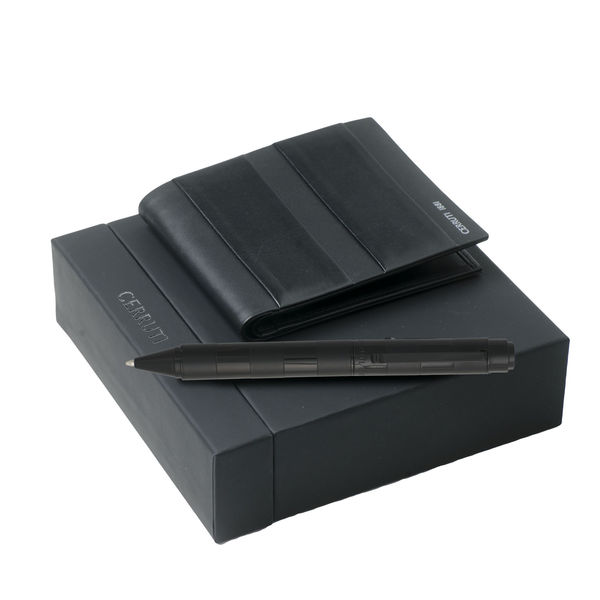 Set CERRUTI : Portefeuille + Stylo