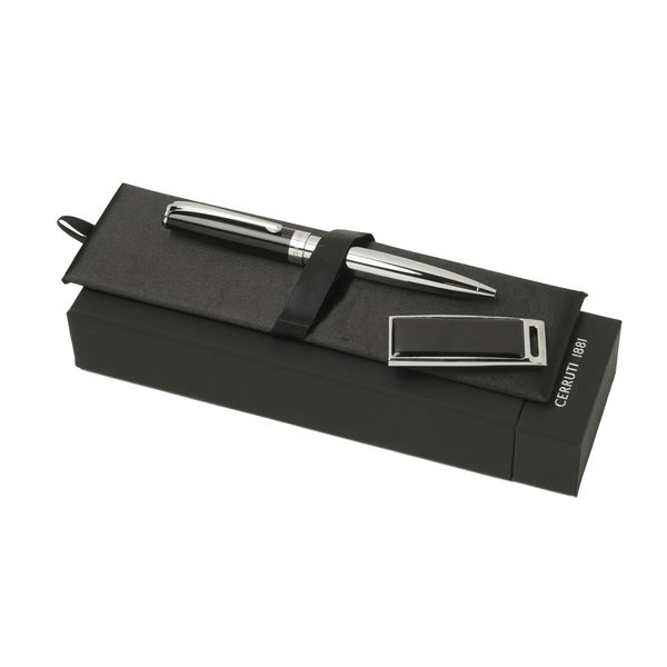 Set CERRUTI : Clé + Stylo