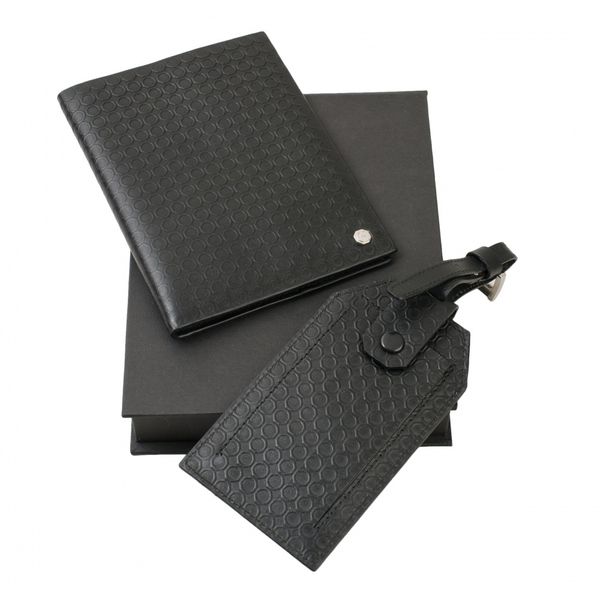 Set CERRUTI : porte-étiquette + Portefeuille