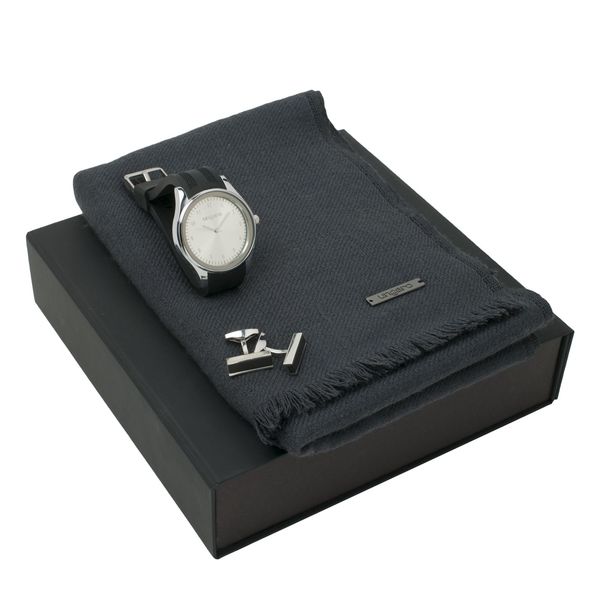 Set Ungaro : Echarpe + Boutons de manchette + Montre pour entreprise