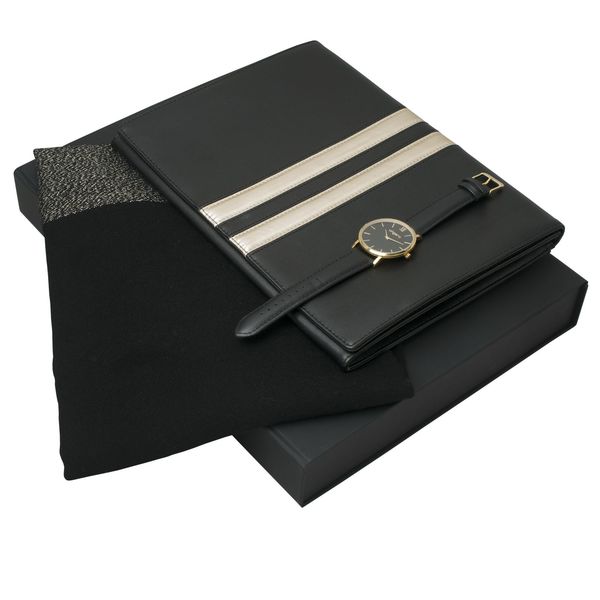 Set Ungaro : Etui + Echarpe + Montre personnalisé