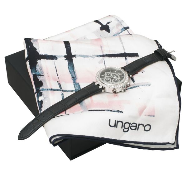 Set Ungaro : Foulard + Chronographe personnalisé