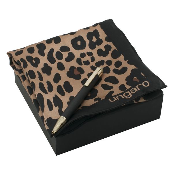 Set Ungaro : Foulard + Stylo avec logo