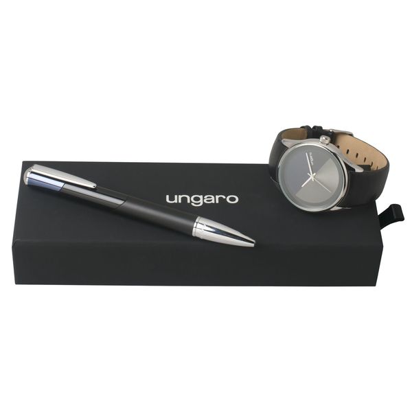 Set Ungaro : Montre + Stylo personnalisé