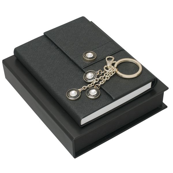 Set Ungaro : Porte-clefs + Carnet avec logo