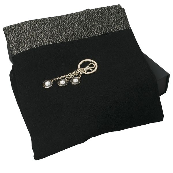 Set Ungaro : Porte-clefs + Echarpe avec logo