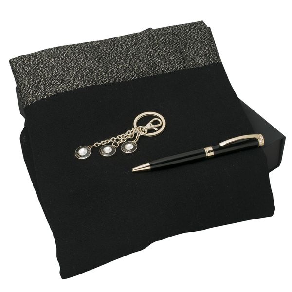 Set Ungaro : Porte-clefs + Echarpe + Stylo publicitaire