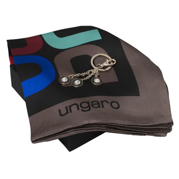 Set Ungaro : Porte-clefs + Foulard personnalisable