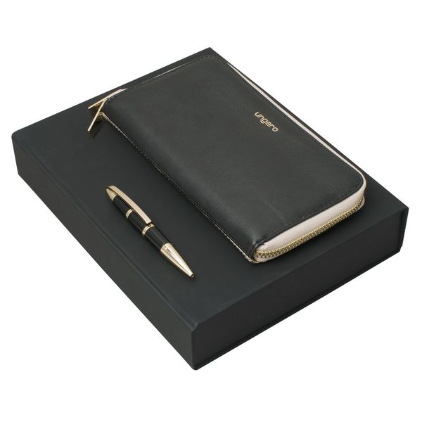 Set Ungaro : Portefeuille + Stylo personnalisable