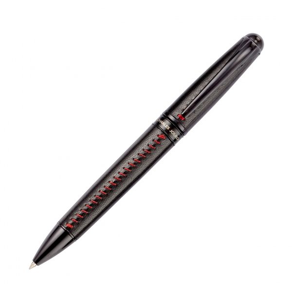 Stylo bille Red stitch Noir