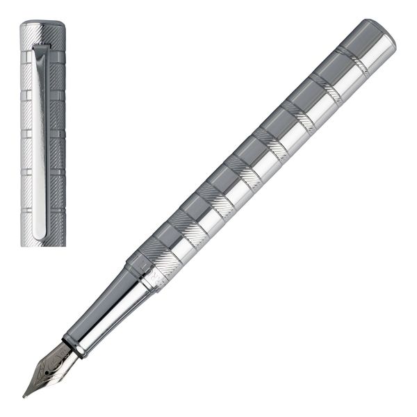 Stylo plume Evolve avec logo Argent