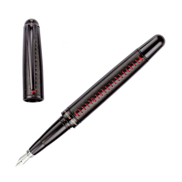 Stylo plume Red stitch Noir