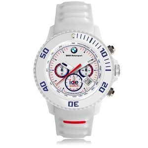 BMW Motorsport Silicone Moyenne avec logo Blanc