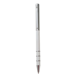 Stylo bille Gomme Aubergine Blanc