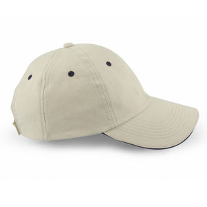 Casquette 6 pans Beige