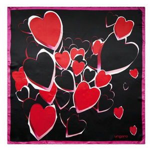 Foulard soie Cuore Noir