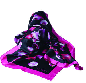 Foulard soie Nuoro Noir