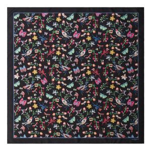 Foulard soie Butterfly pour entreprise Noir