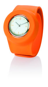 SLAP ON WATCH ROUND (ANALOG) Orange