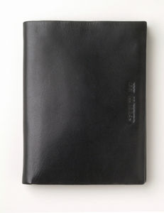 Portefeuille passeport MESSENGER cuir noir Noir 1