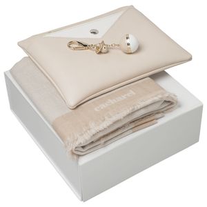 Set Cacharel : Porte-clefs + Echarpe + Sac promotionnel 1