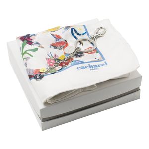 Set Cacharel : Porte-clefs + Foulard avec logo 1