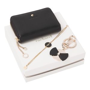 Set Cacharel : Porte-clefs + Portefeuille + Bracelet pour entreprise