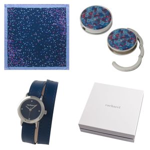 Set Cacharel : Porte-sac + Foulard + Montre avec logo 1
