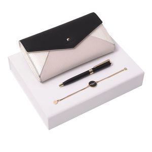 Set Cacharel : Portefeuille + Bracelet + Stylo promotionnel