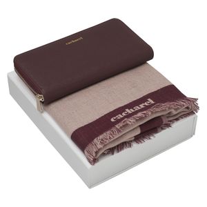 Set Cacharel : Portefeuille + Echarpe publicitaire 1