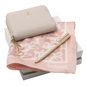 Set Cacharel : Portefeuille + Foulard + Stylo promotionnel 1