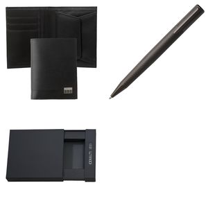 Set Cerruti 1881 : Porte-cartes + Stylo avec logo 1