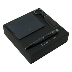 Set Cerruti 1881 : Porte-clefs + Porte-cartes + Stylo pour entreprise