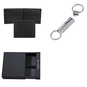 Set Cerruti 1881 : Porte-clefs + Portfeuille personnalisé 1