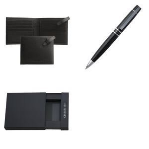 Set Cerruti 1881 : Portefeuille-cartes + Stylo promotionnel 1